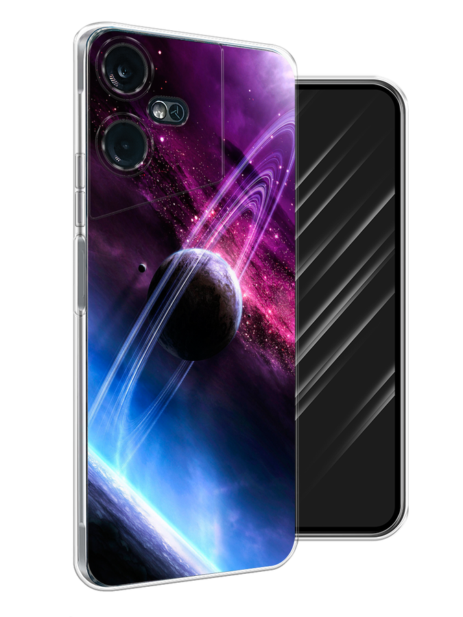 

Чехол Awog на Tecno Pova Neo 3 "Космос 17", Черный;фиолетовый, 304450-4