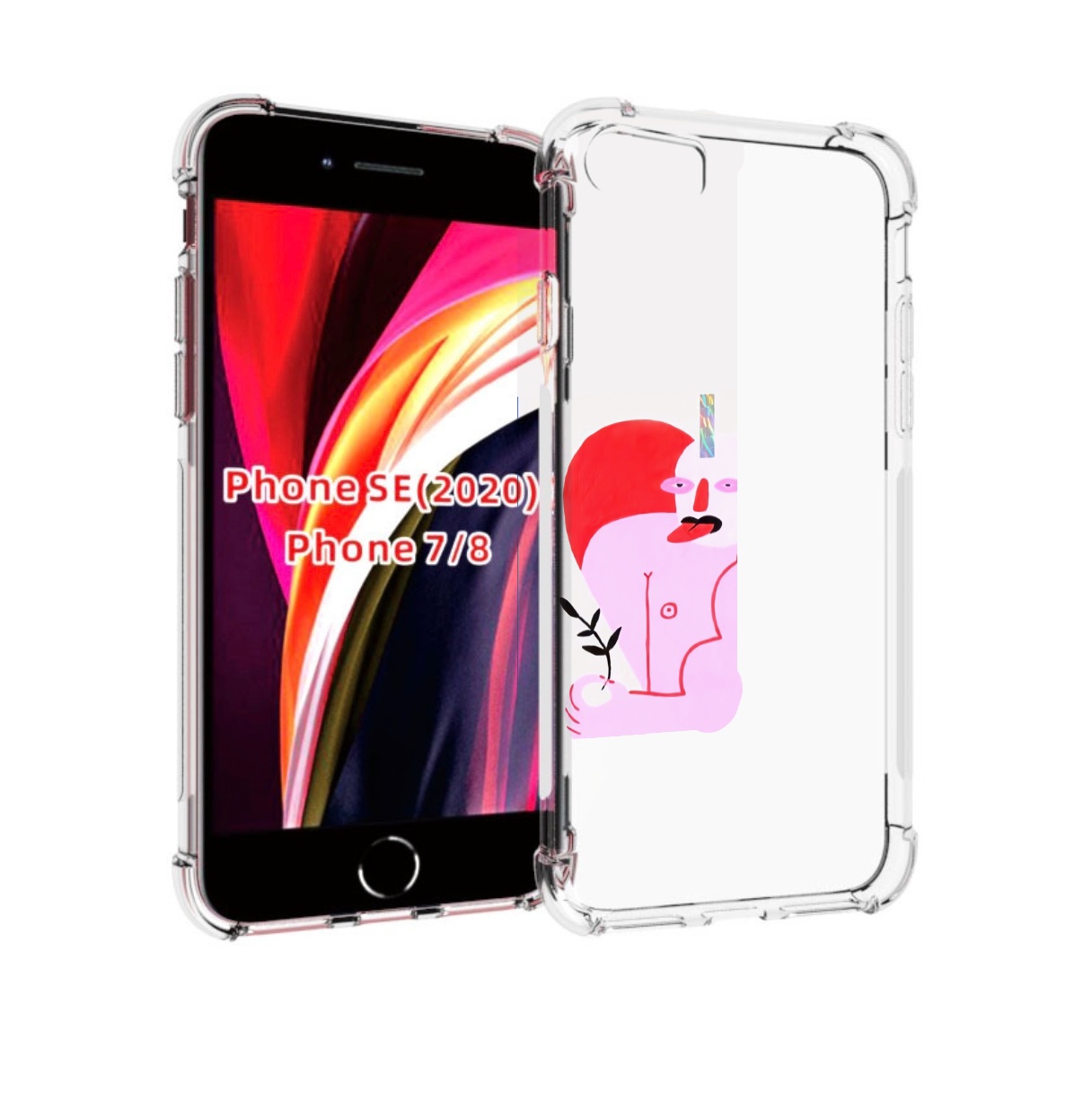 

Чехол MyPads силач в сердце женский для iPhone 7 4.7 / iPhone 8 / iPhone SE 2 (2020), Прозрачный, Tocco