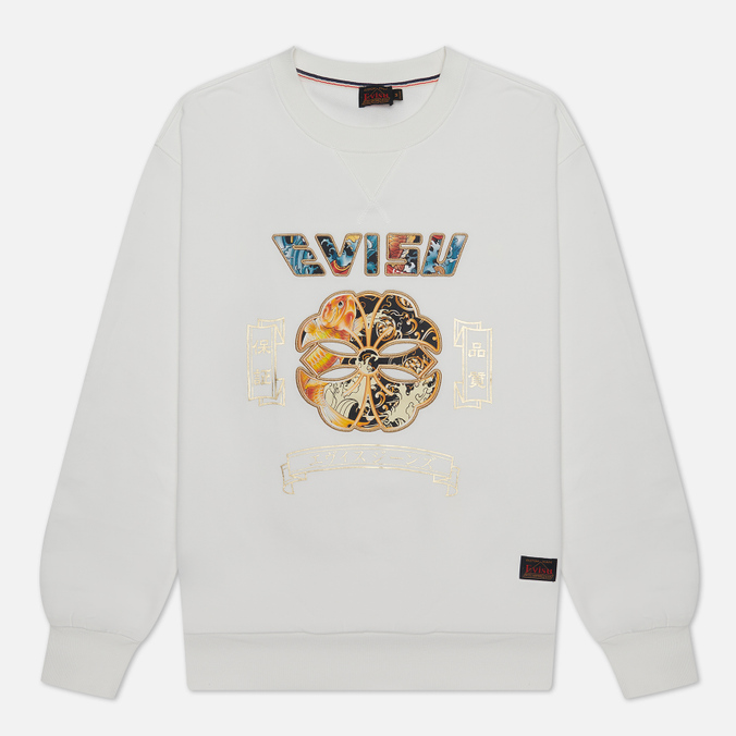 

Свитшот мужской Evisu 2EAHTM2SW343RXCT-OWHT белый M, 2EAHTM2SW343RXCT-OWHT