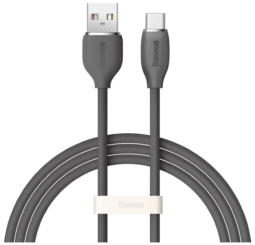 Кабель Baseus Jelly USB - USB Type-C 100W, 1.2 м, черный (CAGD010001) 100043194126