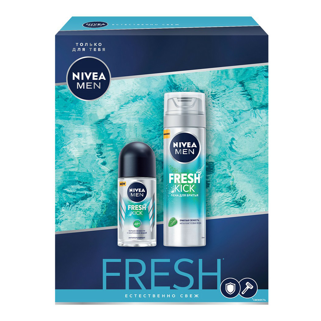 фото Набор подарочный nivea men fresh kick