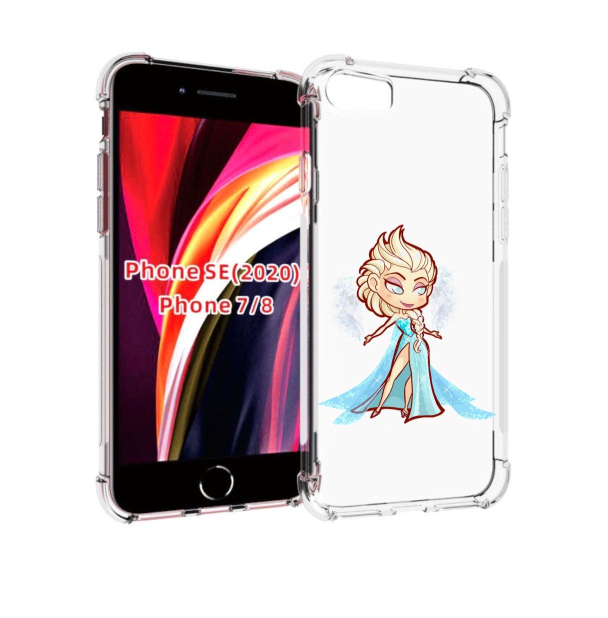 

Чехол MyPads снежная-принцесса женский для iPhone 7 4.7 / iPhone 8 / iPhone SE 2 (2020), Прозрачный, Tocco