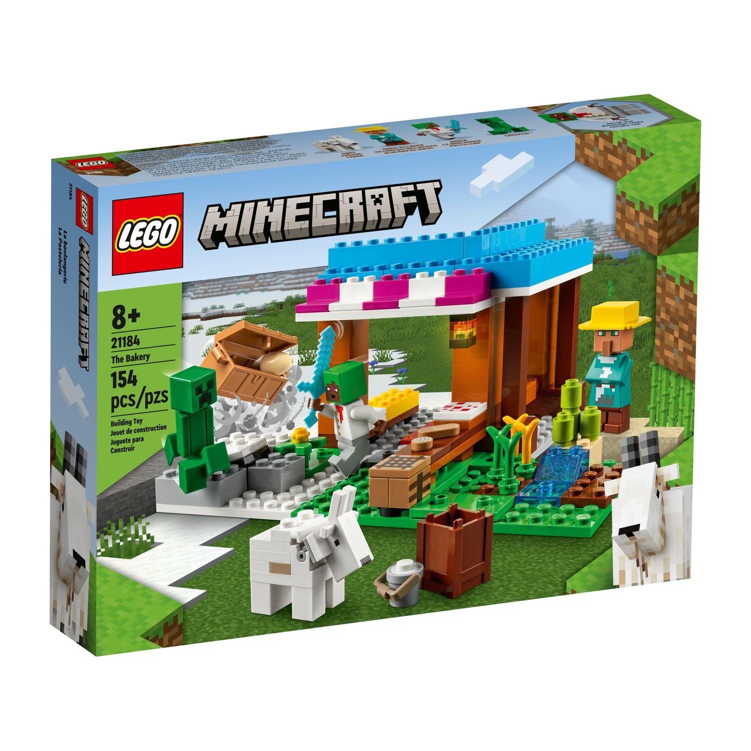 Конструктор LEGO Minecraft Пекарня, 21184 lego minecraft дом аксолотля 21247