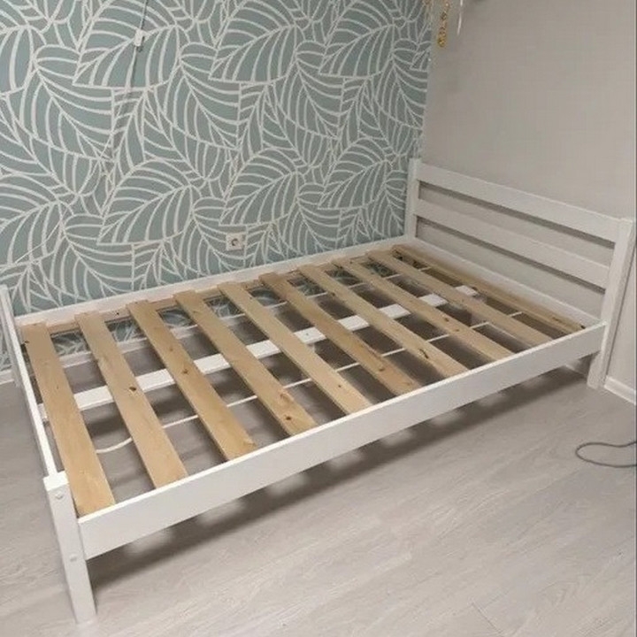 Двуспальная кровать детская Malika Parma - белая бра parma 2x5вт led белый 7x7x22см