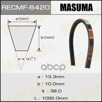

Ремень клиновый рк.6420, 13x1092 рк.6420, 13x1092 мм MASUMA 6420