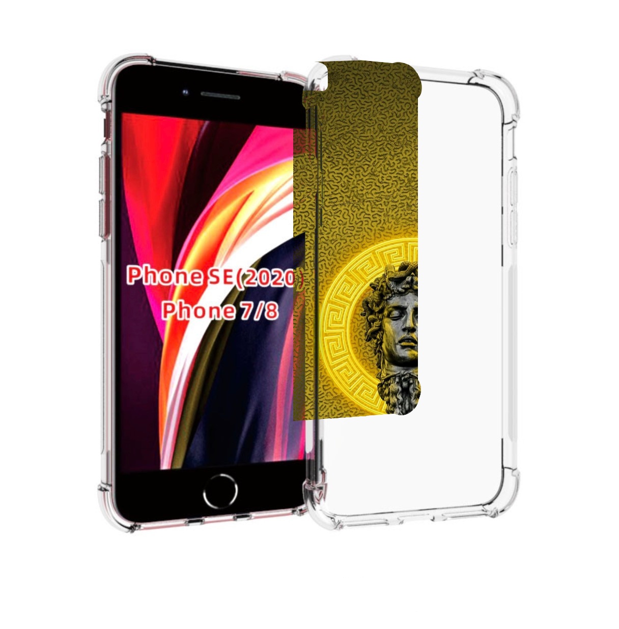 

Чехол MyPads статуя версачи для iPhone 7 4.7 / iPhone 8 / iPhone SE 2 (2020), Прозрачный, Tocco