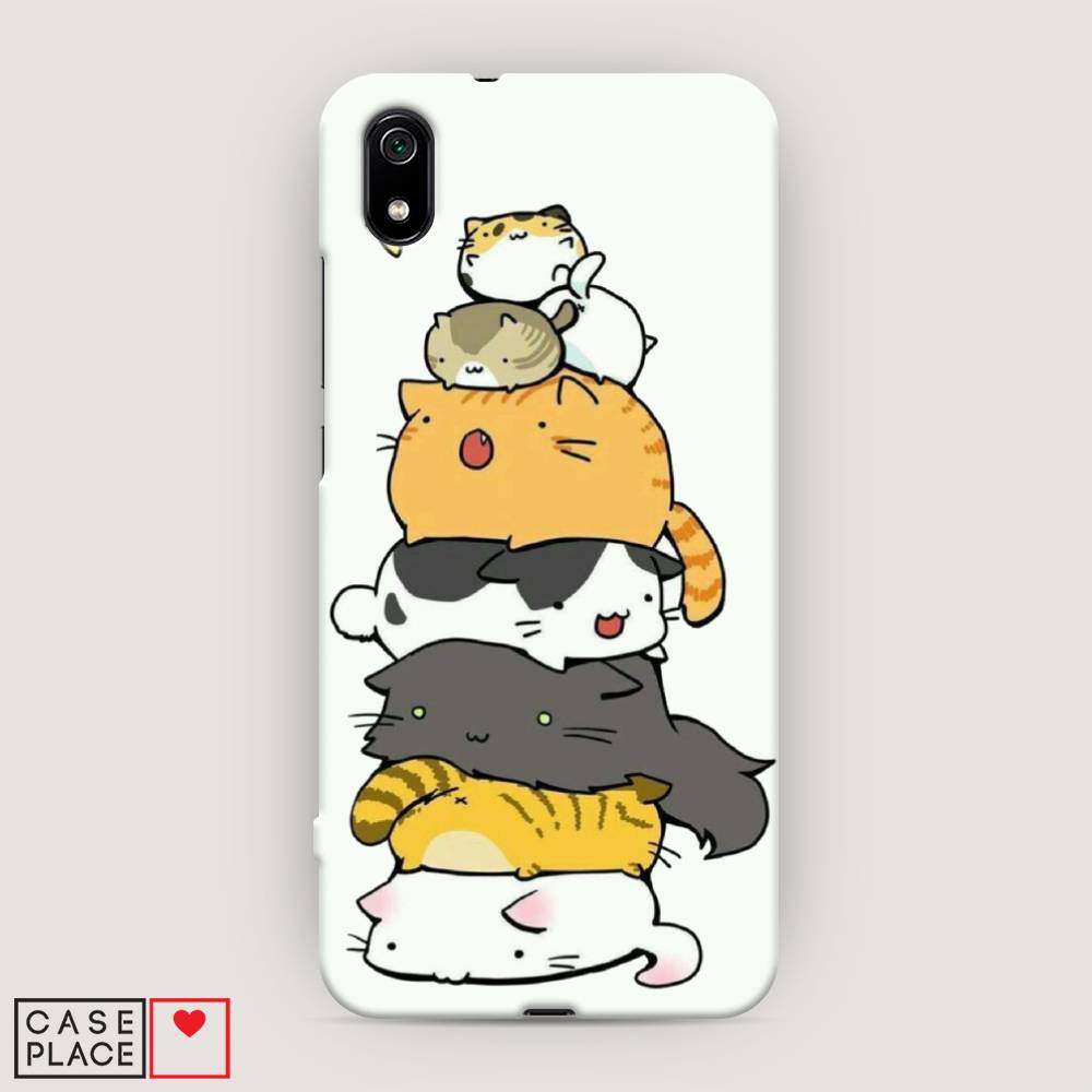 

Пластиковый чехол "Бутерброд из котиков" на Xiaomi Redmi 7A, 35420-7