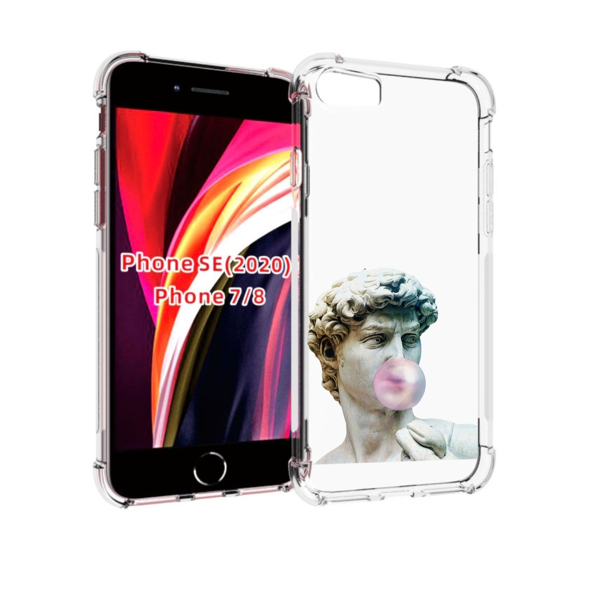 

Чехол MyPads статуя-с-жвачкой для iPhone 7 4.7 / iPhone 8 / iPhone SE 2 (2020), Прозрачный, Tocco
