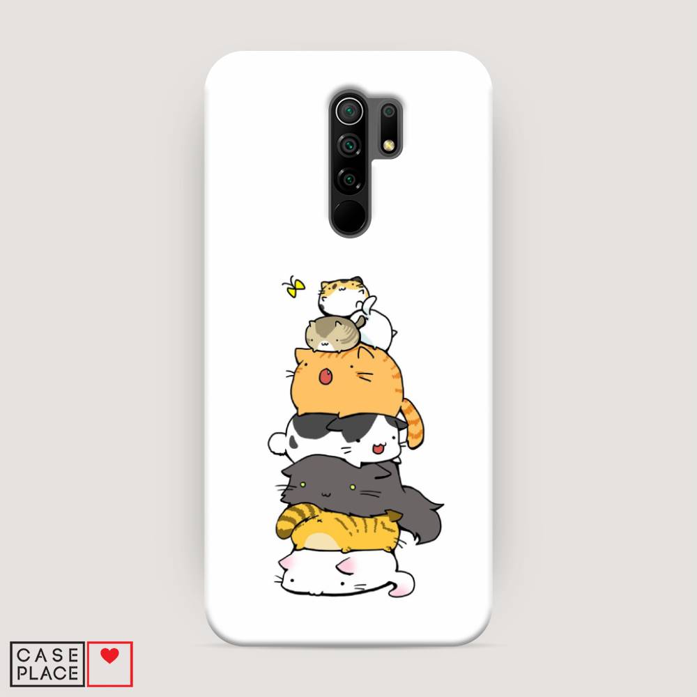 

Пластиковый чехол "Бутерброд из котиков" на Xiaomi Redmi 9, 38320-7