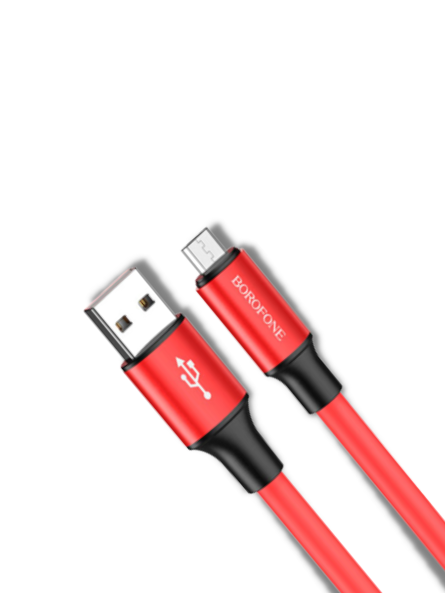 фото Кабель micro usb borofone bx82, 2.4a, 1.0м, red