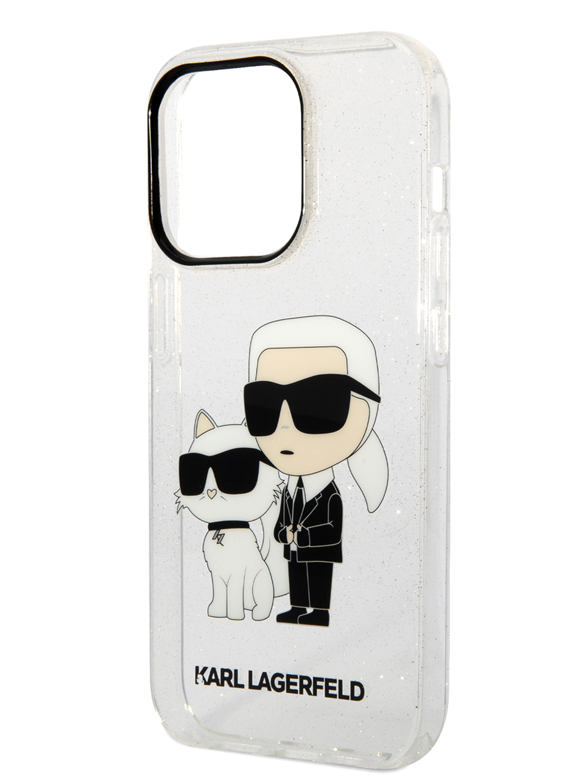 

Чехол Karl Lagerfeld для iPhone 15 Pro Max с принтом NFT Karl & Choupette прозрачный