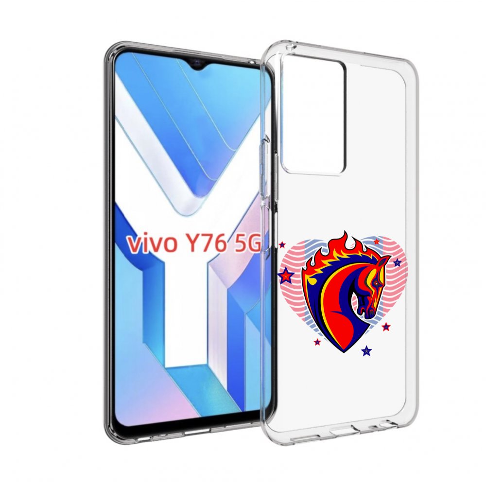 

Чехол MyPads ФК ЦСЛ Лошадь для Vivo Y76 5G, Прозрачный, Tocco
