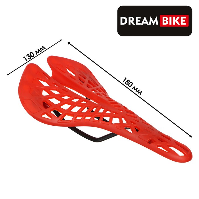 фото Седло dream bike спорт, пластик, цвет красный