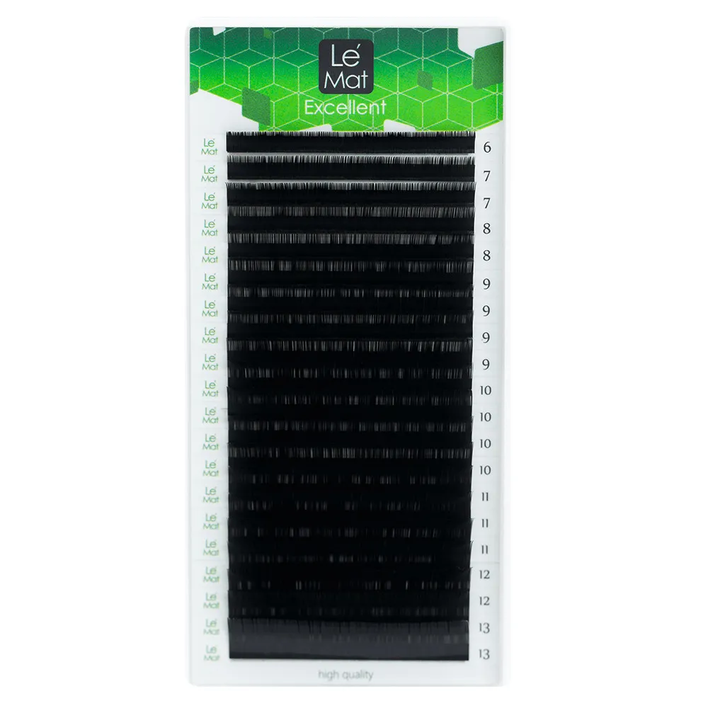 Черные Ресницы (Le Mat) C+ 0.07  8-13 mm (20 линий)