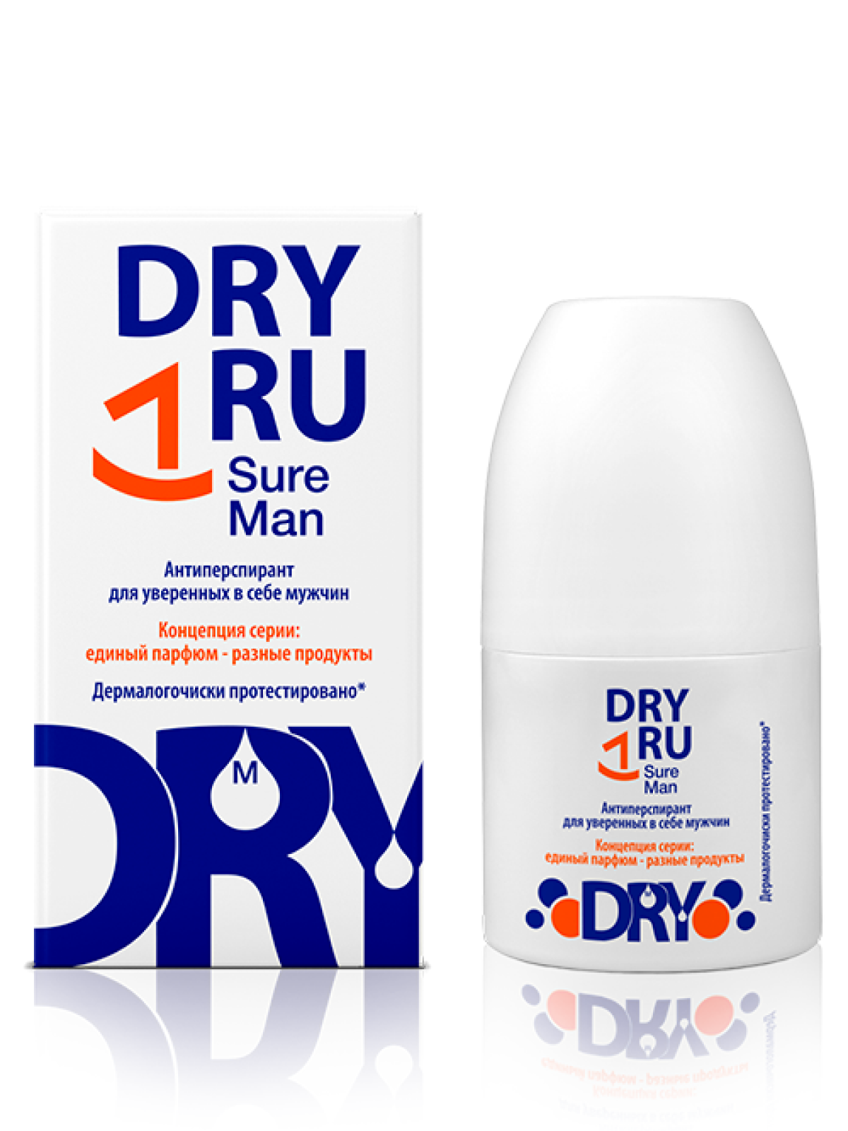 фото Антиперспирант мужской dry ru sure man, 50 мл