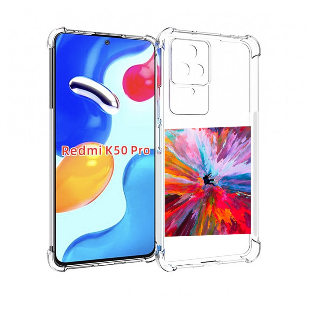 

Чехол MyPads красочный астранавт для Xiaomi Redmi K50 / K50 Pro, Прозрачный, Tocco