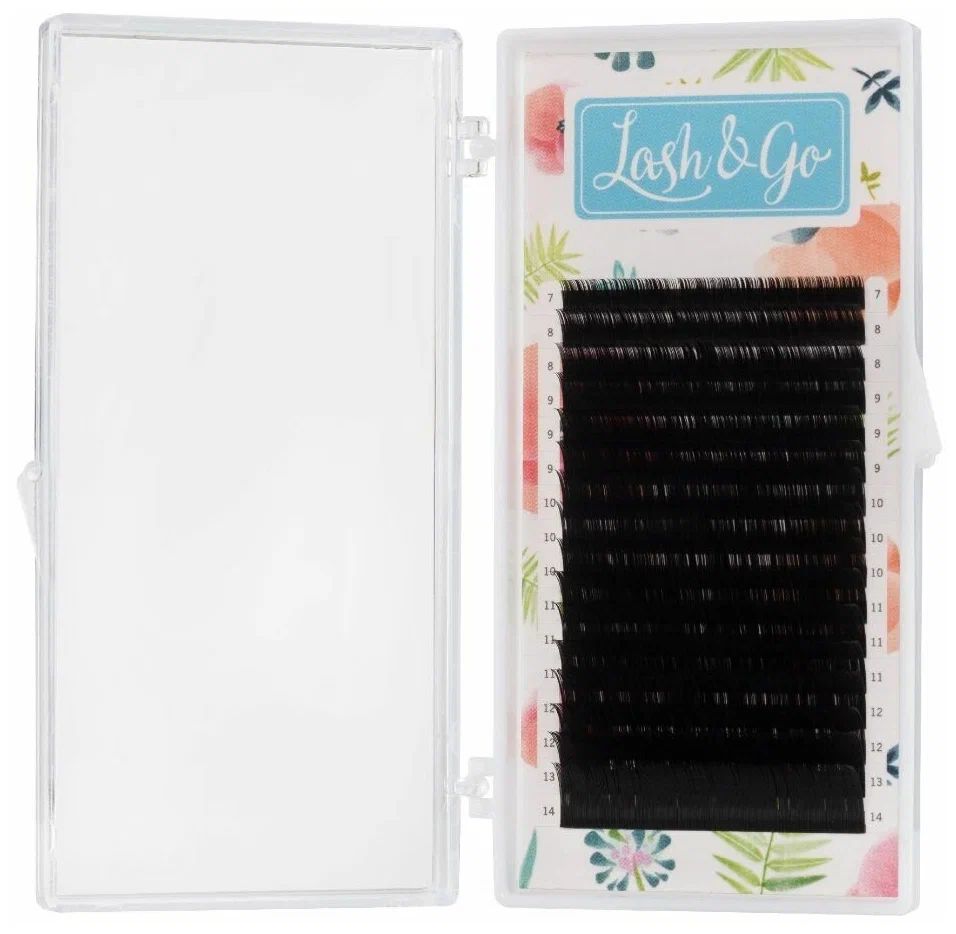 

Ресницы Lash&Go C+ 0.07 11 мм 16 линий, Черный, LL611344