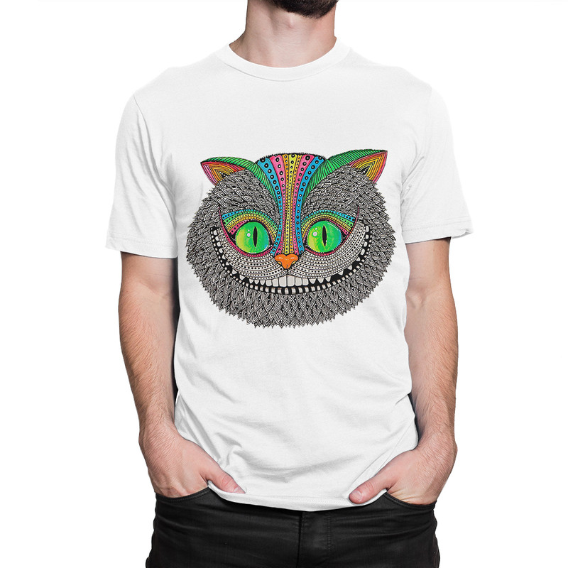 

Футболка мужская Dream Shirts Чеширский Кот белая 2XL, Белый, Чеширский Кот