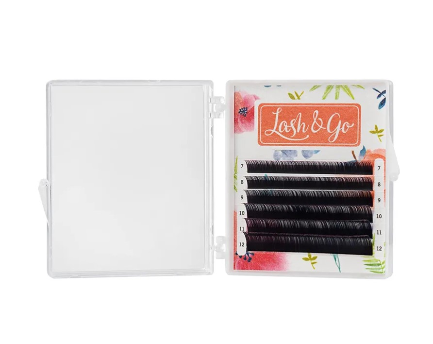 

Ресницы Lash&Go Ombre розовый мини C 0,07 7-12 мм 6 линий, LL624339