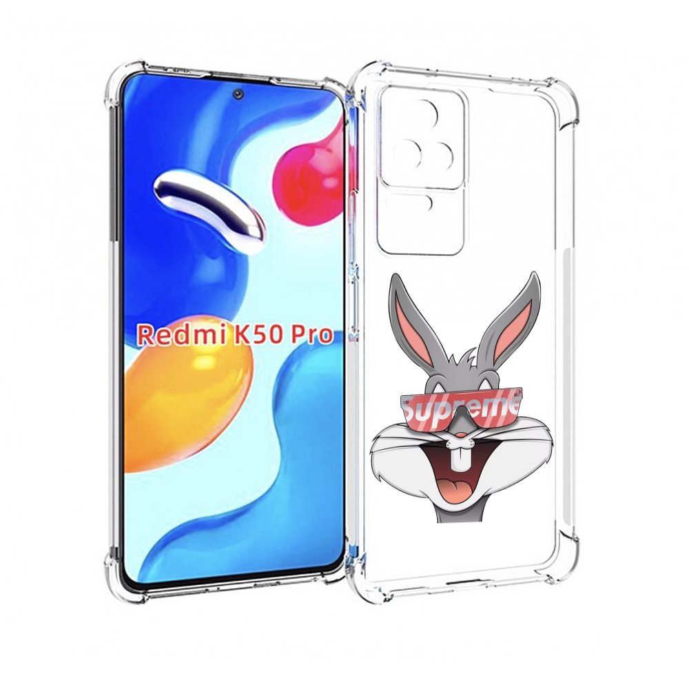 Чехол MyPads крутой-заяц для Xiaomi Redmi K50/K50 Pro