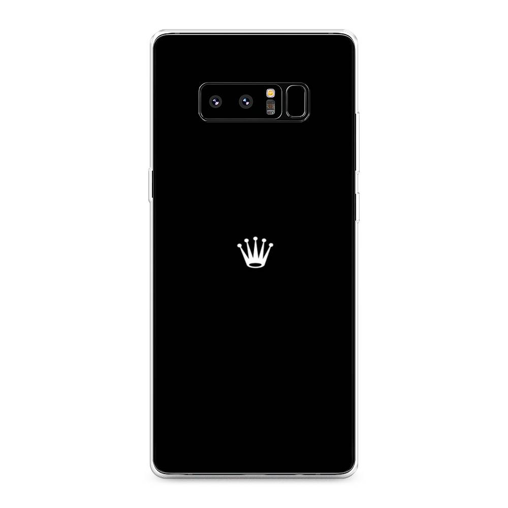 фото Чехол awog "белая корона на черном фоне" для samsung galaxy note 8