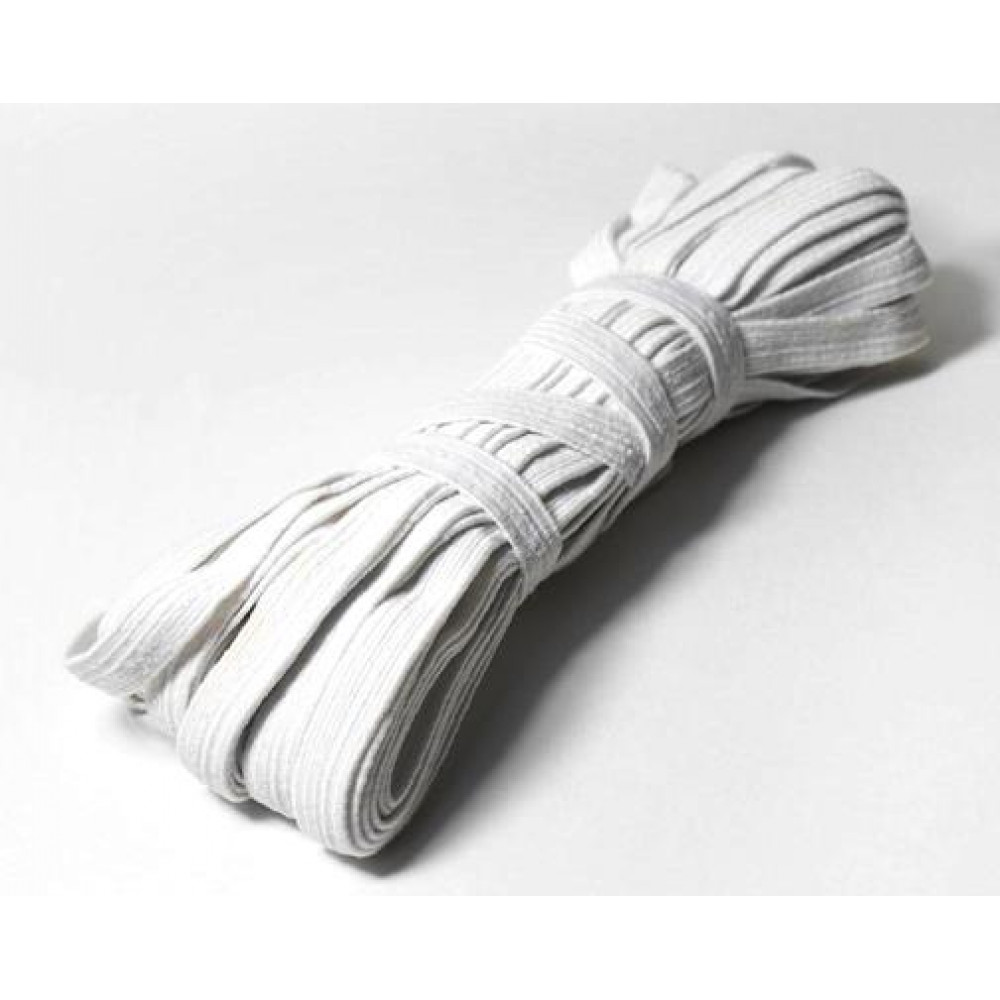 

Резинка бельевая для шитья, Ткани Хлопок Трикотаж, ширина 0,8 см, намотка 10 м., Белый, нет