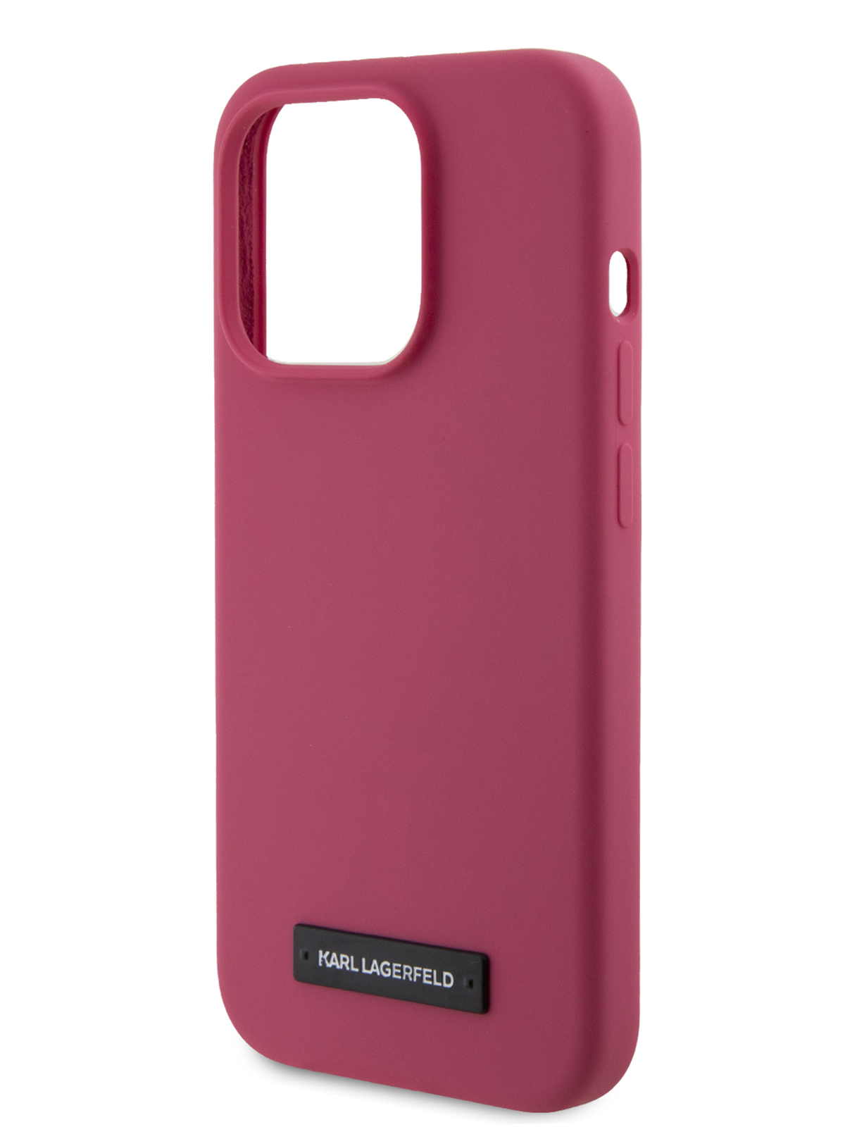 

Чехол Karl Lagerfeld для iPhone 15 Pro с MagSafe Metal plate logo Hard Fuchsia