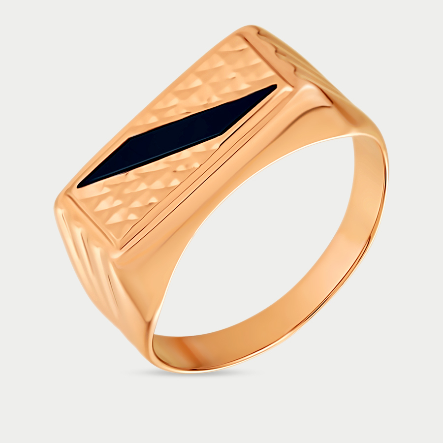

Печатка из золота с эмалью р. GOLD CENTER 40150, 40150