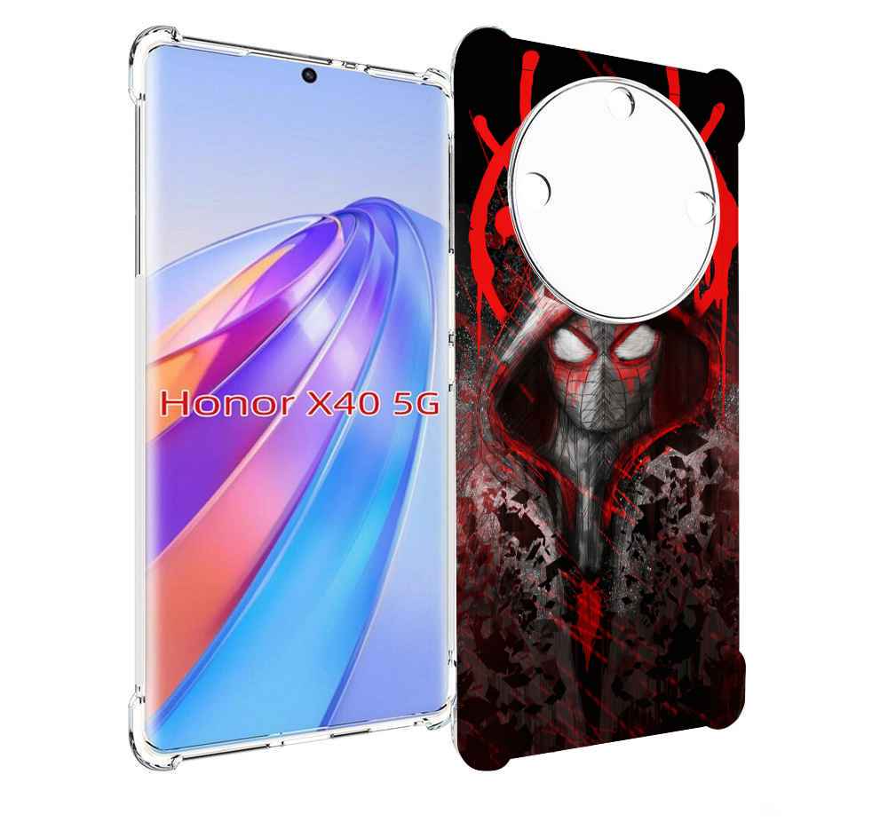 

Чехол MyPads страшный человек паук мужской для Honor X40, Прозрачный, Tocco