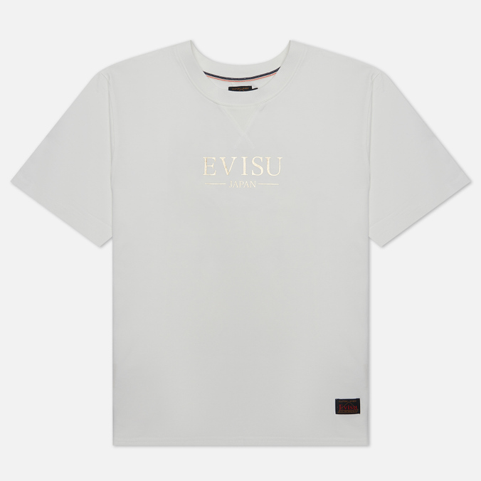 

Футболка мужская Evisu 2EAHTM2TS519XXCT-OWHT белая S, 2EAHTM2TS519XXCT-OWHT