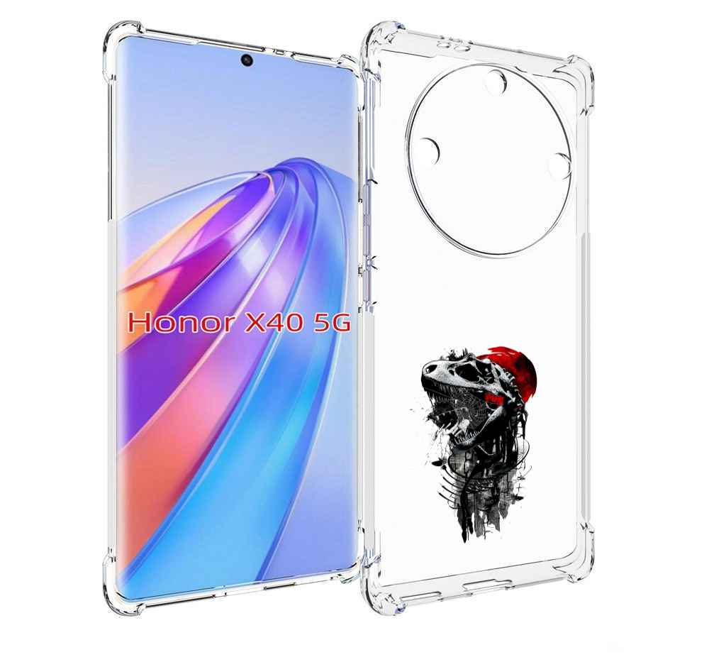 

Чехол MyPads вымерший динозавр для Honor X40, Прозрачный, Tocco