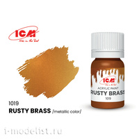 фото C1019 icm краска для творчества, 12 мл, цвет ржавая латунь (rusty brass)