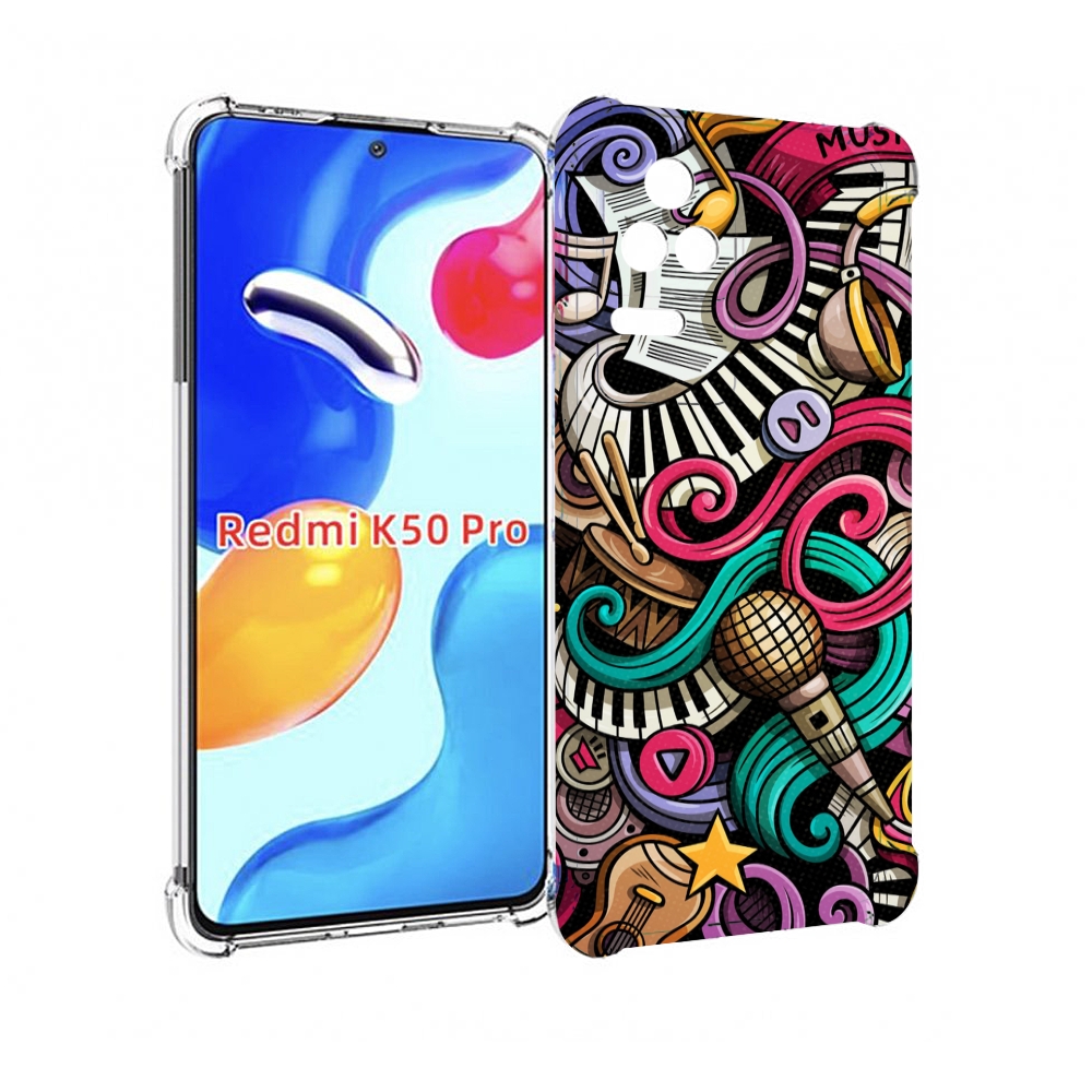 

Чехол MyPads любимая-музыка для Xiaomi Redmi K50 / K50 Pro, Прозрачный, Tocco