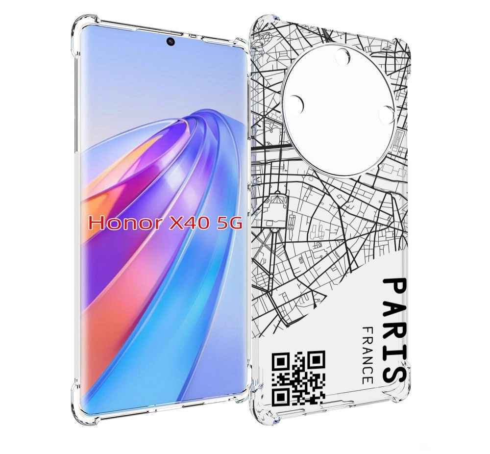 

Чехол MyPads схема-париж для Honor X40, Прозрачный, Tocco