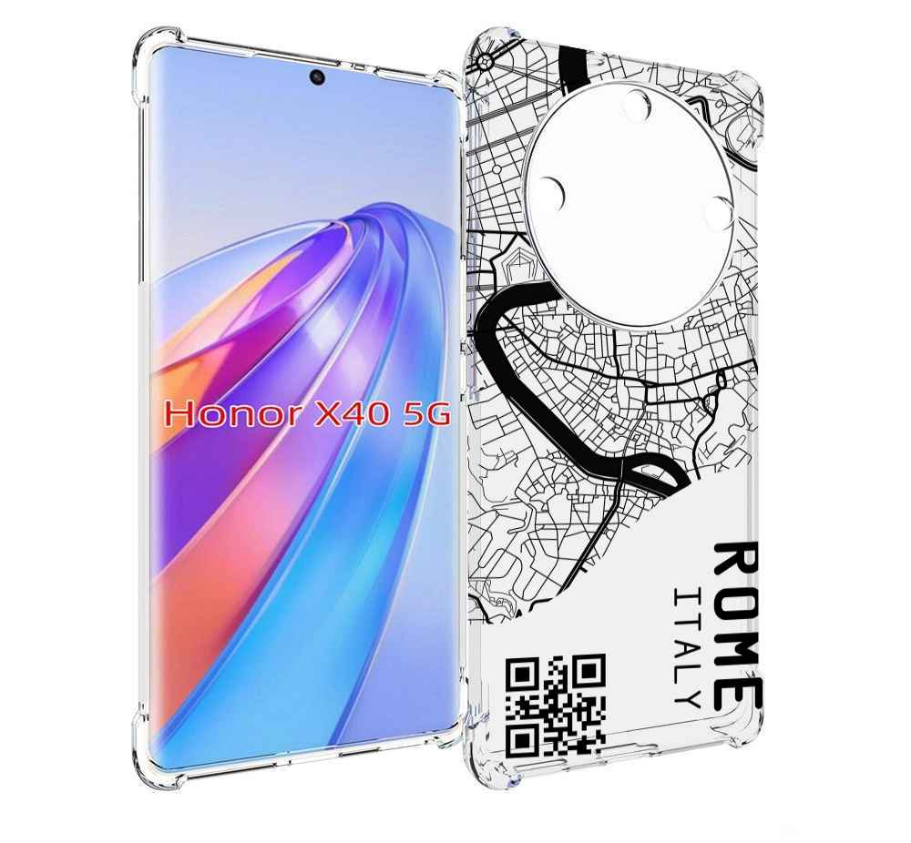 

Чехол MyPads схема-рим для Honor X40, Прозрачный, Tocco