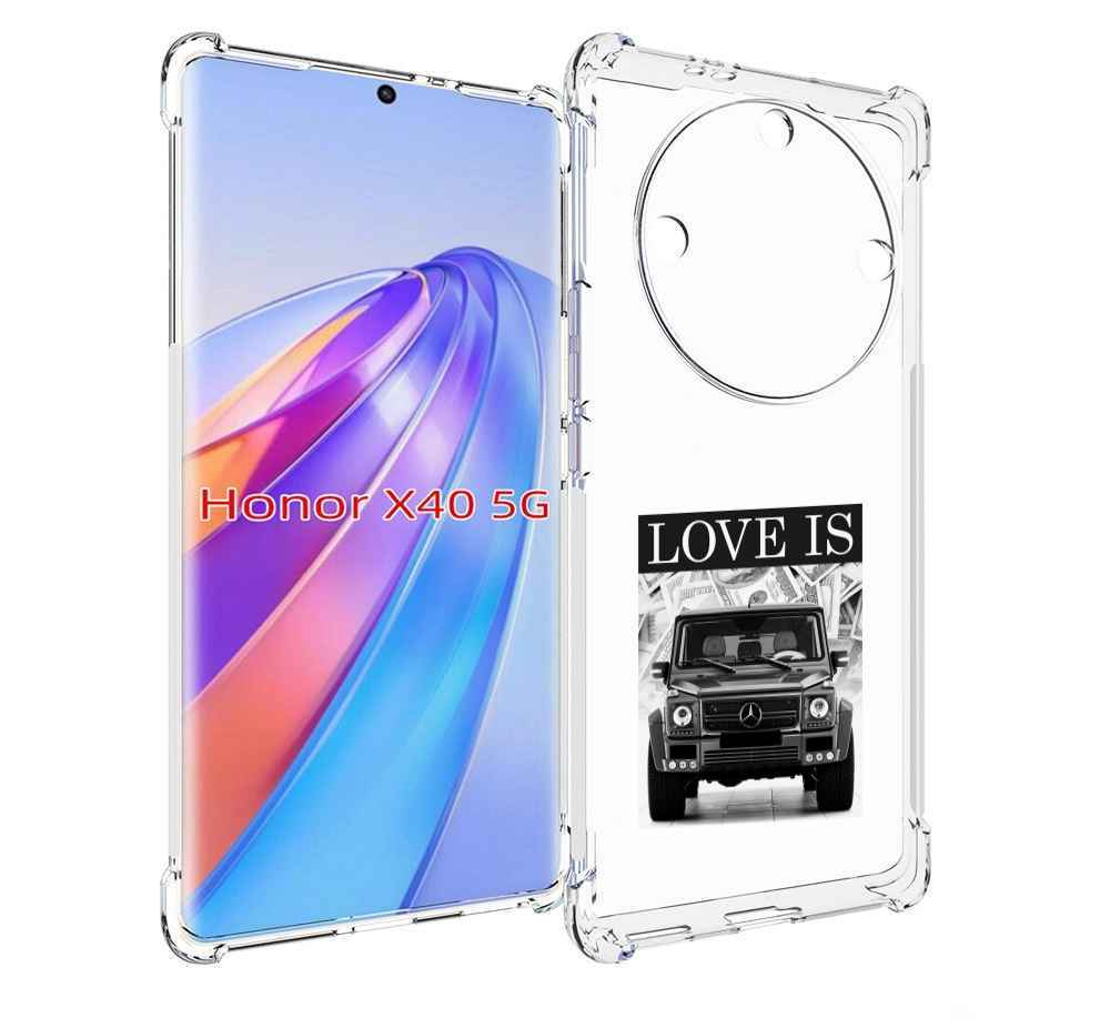 

Чехол MyPads гелик для Honor X40, Прозрачный, Tocco