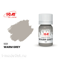 C1031 ICM Краска для творчества, 12 мл, Тёплый (Warm Grey) 100042416967 серый