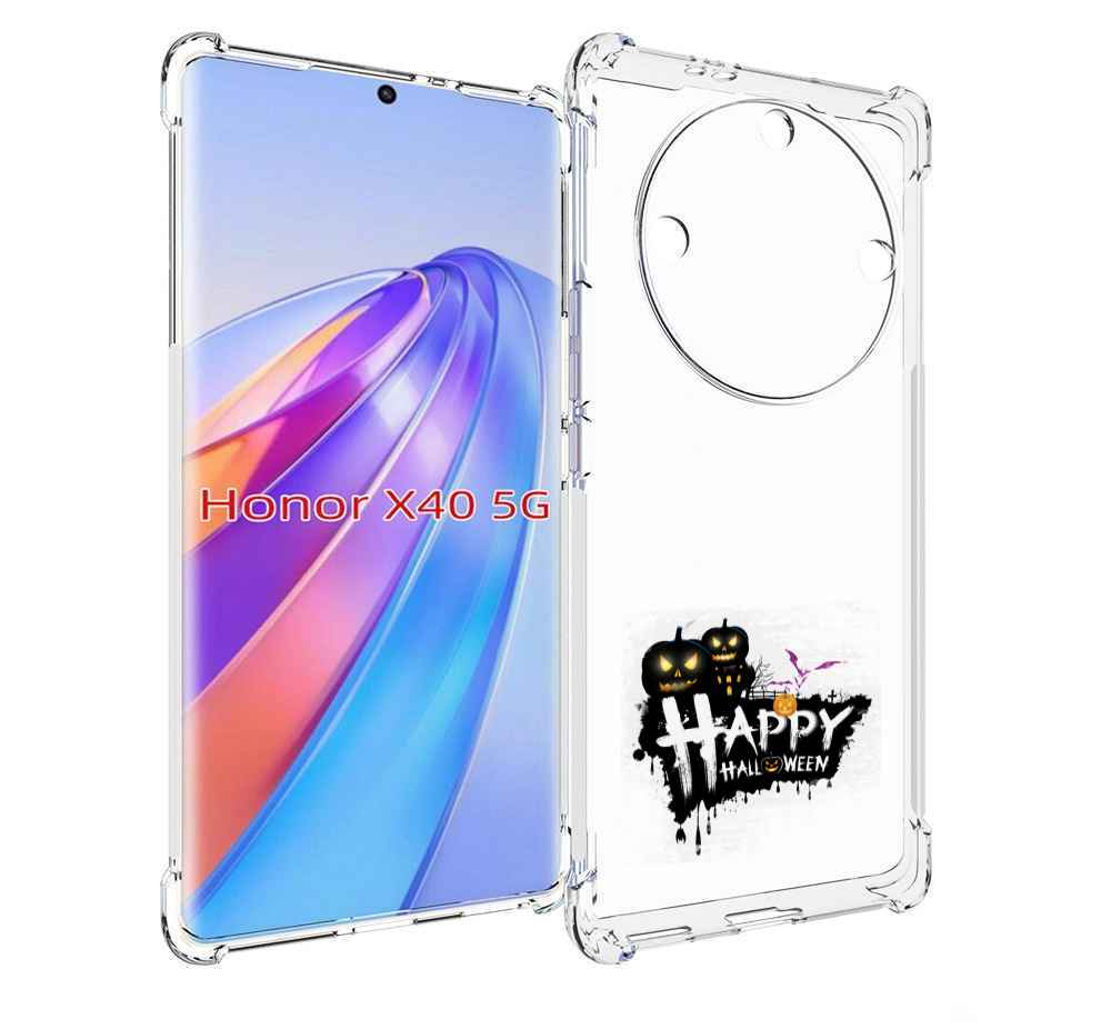 

Чехол MyPads счастливого хэллоуина для Honor X40, Прозрачный, Tocco