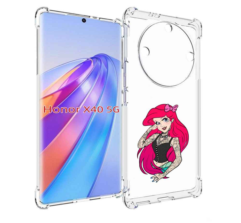 

Чехол MyPads татуированная-принцесса женский для Honor X40, Прозрачный, Tocco