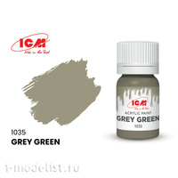 

C1035 ICM Краска для творчества, 12 мл, цвет Серо-зелёный (Grey Green), Серый