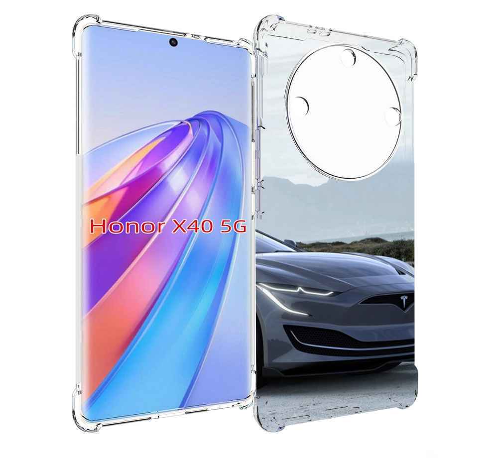 

Чехол MyPads tesla 2 мужской для Honor X40, Прозрачный, Tocco