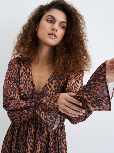 

Платье женское ZARINA 3327031551 коричневое XS, Коричневый, 3327031551