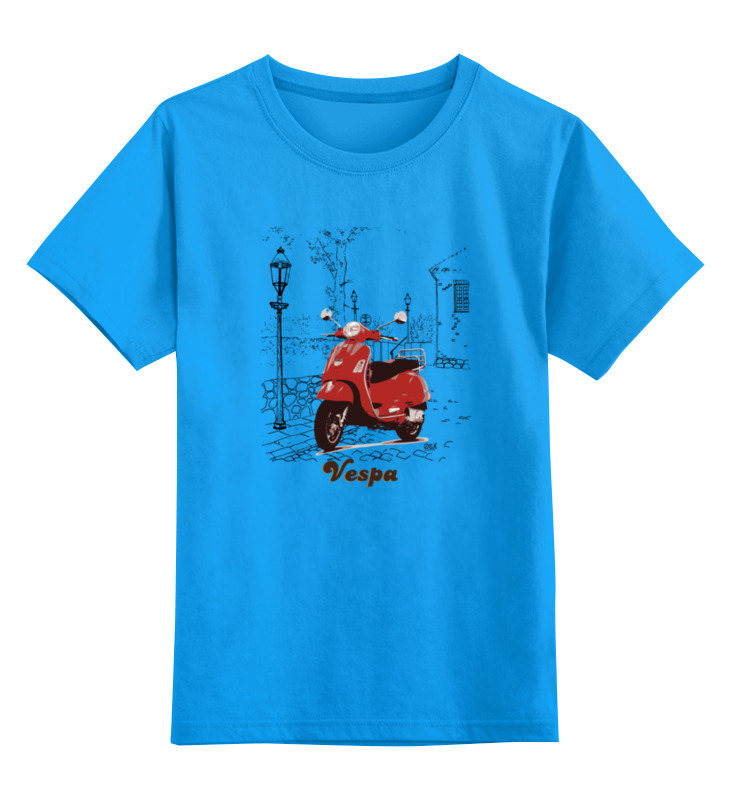 

Детская футболка классическая Printio Vespa. веспа, р. 116, Голубой, 0000000692655