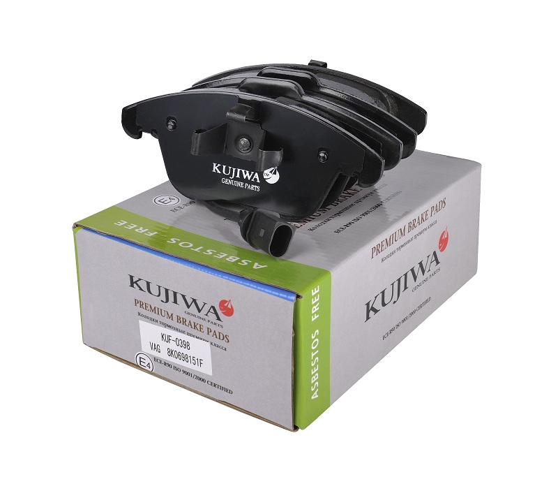 

Колодки тормозные передние с пластинами KUF0398 KUJIWA 8K0698151F VAG