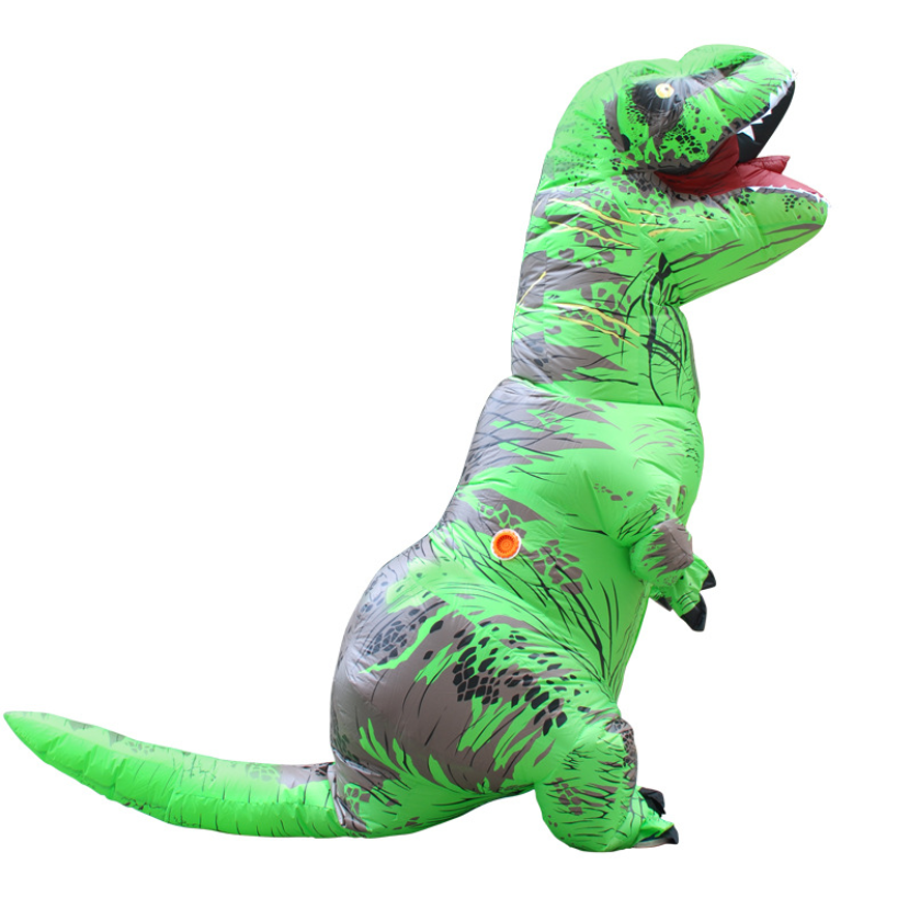 

Салатовый надувной костюм динозавра Тирекса (T-Rex) детский