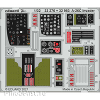 

32983 Eduard 1/32 Фототравление для A-26C Invader кабина интерьер, Цветной