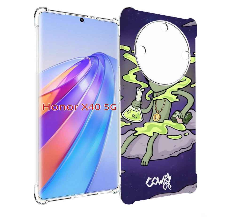 

Чехол MyPads токсичный инопланетянин для Honor X40, Прозрачный, Tocco