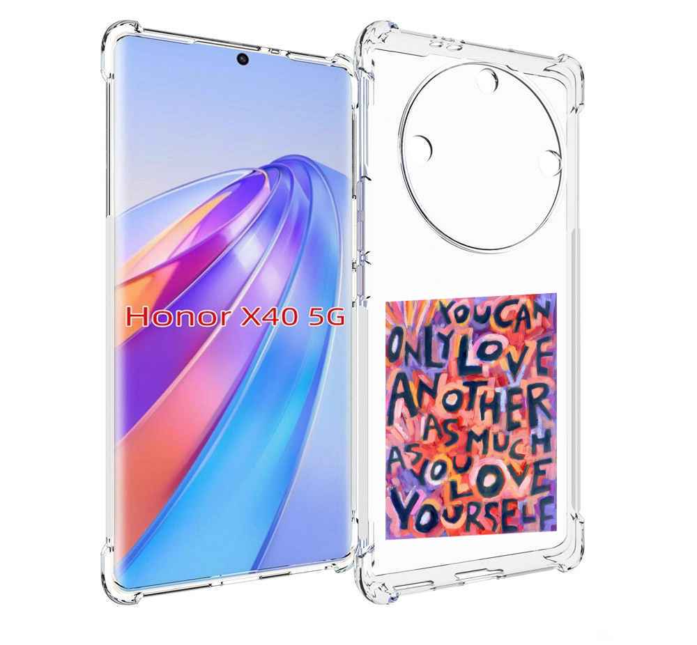 

Чехол MyPads ты-можешь-только-любить для Honor X40, Прозрачный, Tocco