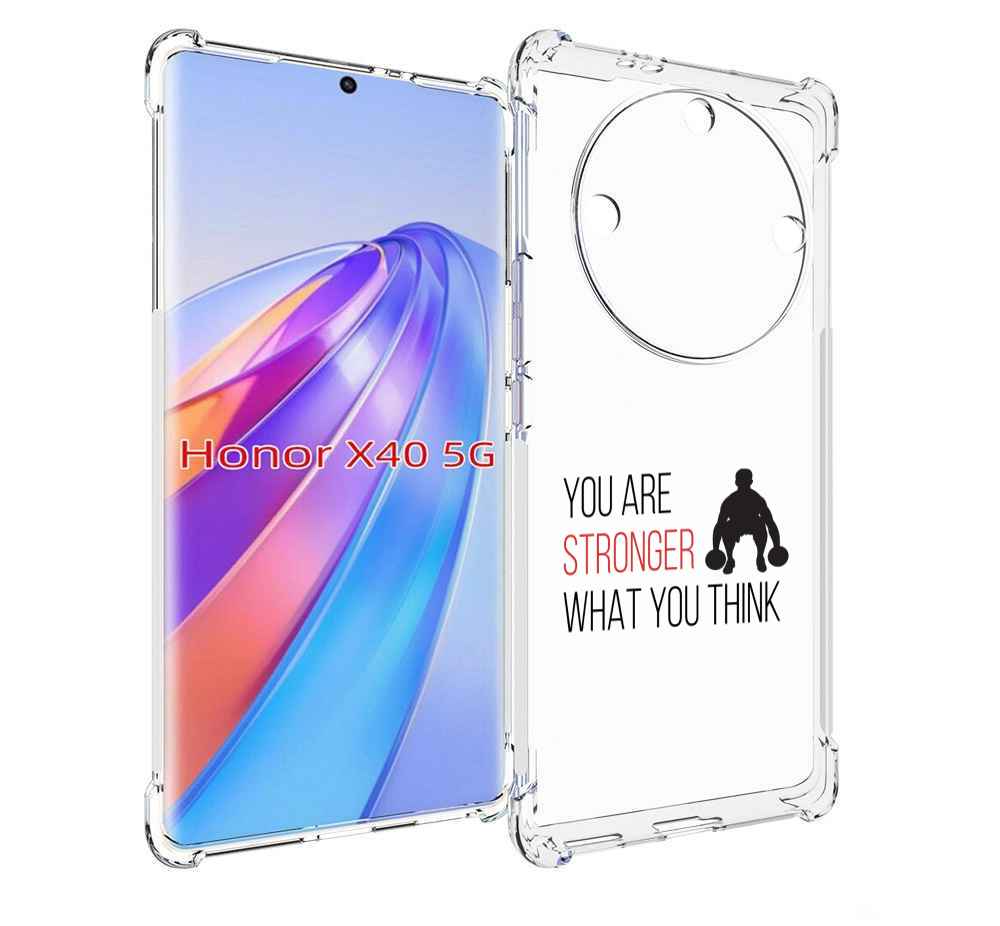 

Чехол MyPads ты-сильнее-чем-думаешь для Honor X40, Прозрачный, Tocco