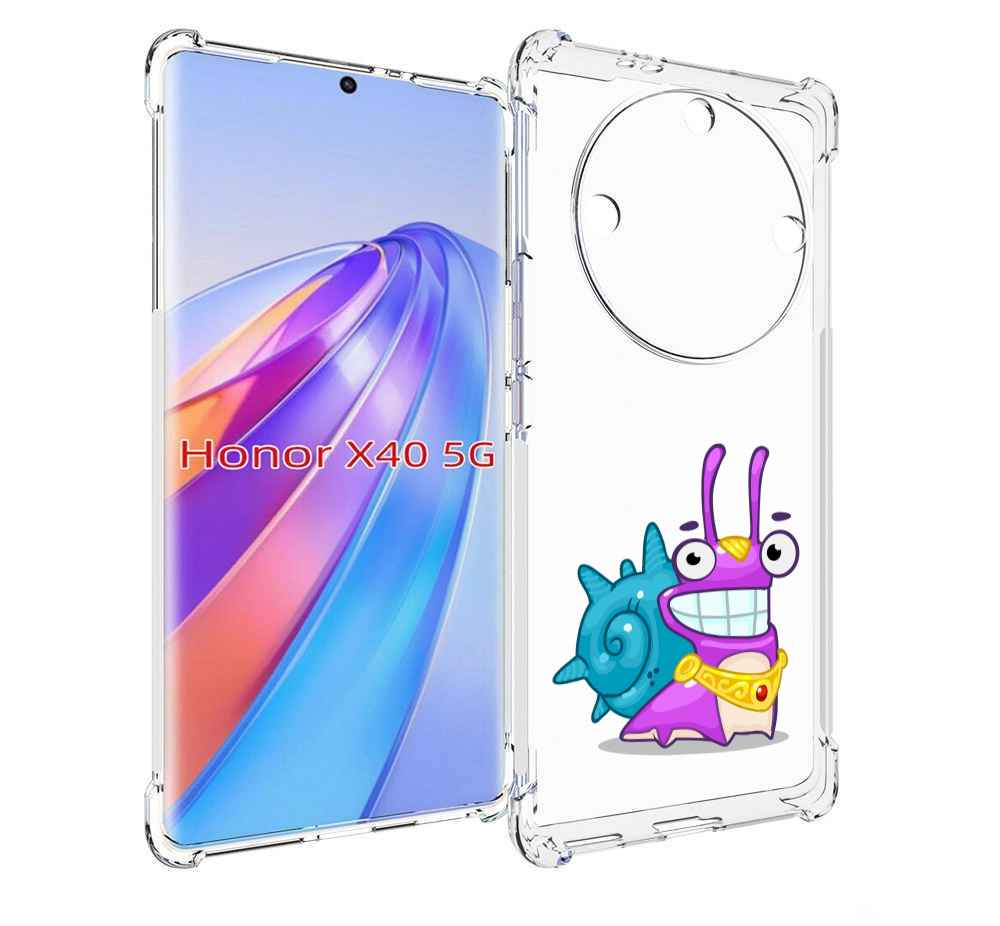 

Чехол MyPads улитка-принц для Honor X40, Прозрачный, Tocco